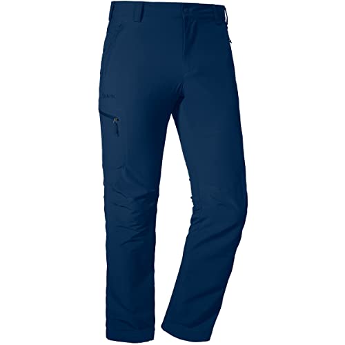 Schöffel Herren Pants Folkstone, leichte Wanderhose mit Stretch-Material, robuste Outdoor Hose mit sportlichem Schnitt, dress blues, 54 von Schöffel