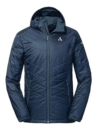 Schöffel Herren Hybrid Jacket Stams M, wasserabweisende, atmungsaktive Outdoorjacke, Funktionsjacke mit 4D BODY MAPPING und recycelter Wattierung, navy blazer, 48 von Schöffel