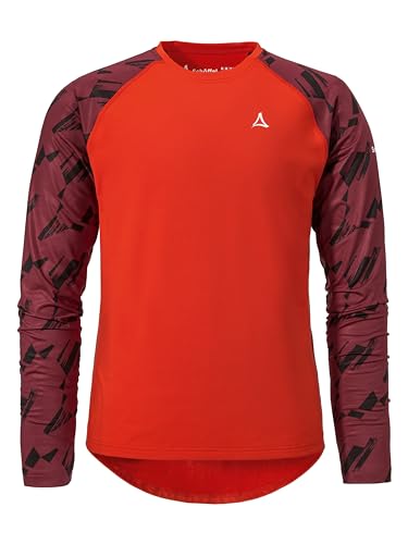 Schöffel Herren Longsleeve Lakata Trail M, atmungsaktives MTB Shirt, Fahrradtrikot mit 4-Wege Stretch und 4D BODY MAPPING, Langarmshirt für Radsport mit integriertem Brillenputztuch, poinciana, 48 Schöffel Herren Longsleeve Lakata Trail M, atmungsaktives MTB Shirt, Fahrradtrikot mit 4-Wege Stretch und 4D BODY MAPPING, Langarmshirt für Radsport mit integriertem Brillenputztuch, poinciana, 48 von Schöffel