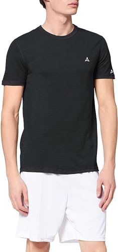 Schöffel Herren Merino Sport Shirt 1/2 Arm M, temperaturregulierendes Unterhemd, atmungsaktives Funktionsunterwäsche-Shirt in Wollqualität, anthrazit, S von Schöffel
