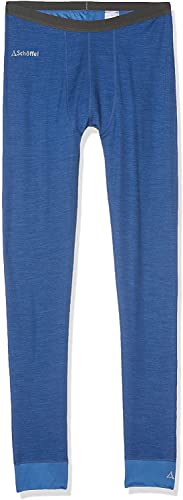 Schöffel Herren Merino Sport Pants long M, temperaturregulierende lange Unterhose, atmungsaktive Thermo Leggings in Wollqualität, imperial b, M von Schöffel