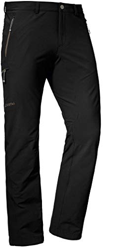 Schöffel Herren Pants Koper, robuste Hose mit 4-Wege-Stretch, elastische und wasserabweisende Wanderhose für Männer, black, 25 von Schöffel