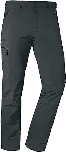 Schöffel Herren Pants Koper1, robuste Hose mit 4-Wege-Stretch, elastische und wasserabweisende Wanderhose für Männer, asphalt, 52 von Schöffel