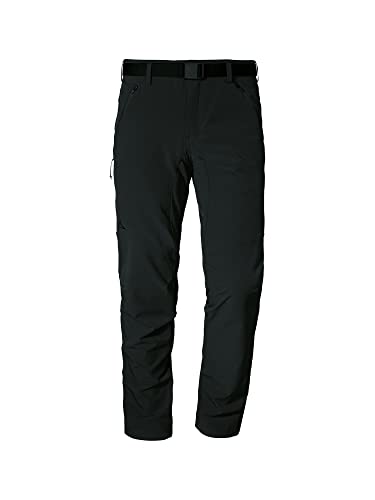 Schöffel Herren Pants Taibun M, funktionale Wanderhose, wasserabweisende und schnelltrocknende Outdoor Hose aus 2-Wege-Stretch, black, 26 von Schöffel