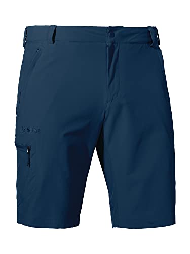 Schöffel Herren Shorts Folkstone, vielseitige kurze Wanderhose mit verstellbarem Bund, Outdoor Hose mit praktischen Taschen, dress blues, 58 von Schöffel