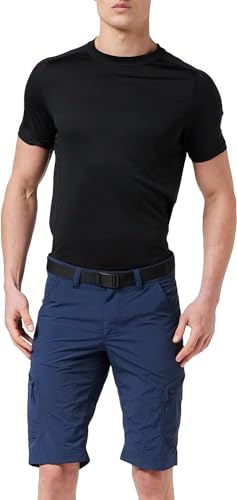 Schöffel Herren Shorts Silvaplana2, vielseitige Wanderhose mit separatem Gürtel, Outdoor Hose mit praktischen Taschen, dress blues, 48 von Schöffel