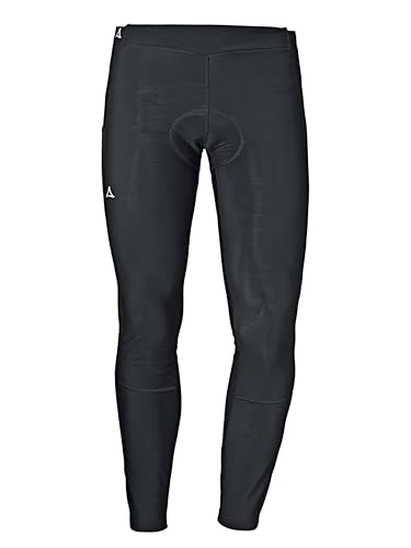 Schöffel Herren Skin Pants Warm 4h M, warme, atmungsaktive Radhose mit Polster für optimale Performance, Fahrrad Unterhosen mit bakteriostatischer Silbernitrat-Behandlung gegen Gerüche, black, 50 von Schöffel