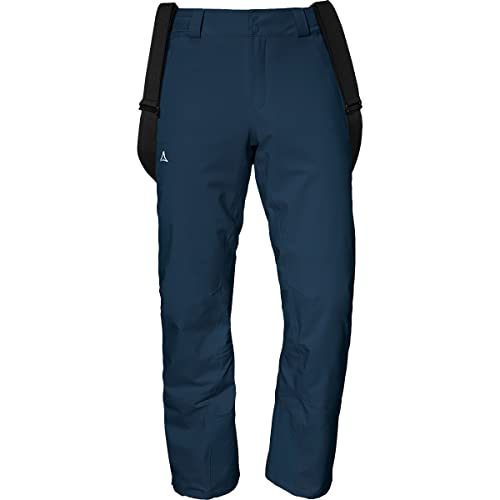 Schöffel Herren Weissach M, wasser- und winddichte Skihose, warme Schneehose mit Schneefang und Verstärkung gegen Skikantenschläge, navy blazer, 27 von Schöffel