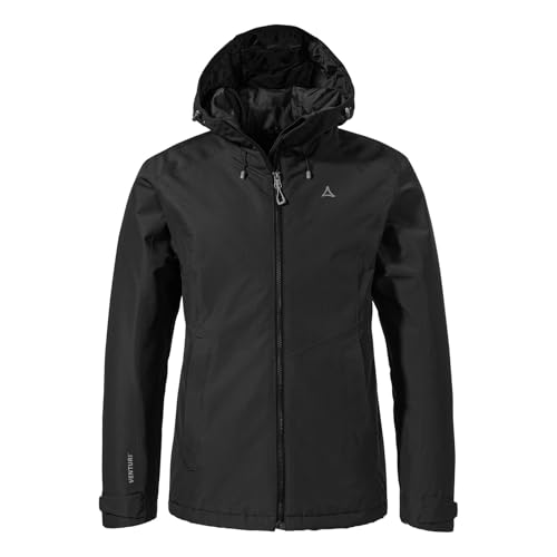 Schöffel Damen Ins Jacket Style Wildkar WMS, wetterfeste, wärmende Outdoorjacke mit 2-Wege-Stretch, atmungsaktiver, wasserdichter Anorak mit verstellbarer Kapuze, black, 38 Schöffel Damen Ins Jacket Style Wildkar WMS, wetterfeste, wärmende Outdoorjacke mit 2-Wege-Stretch, atmungsaktiver, wasserdichter Anorak mit verstellbarer Kapuze, black, 38 von Schöffel