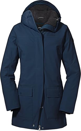 Schöffel Damen Ins. Rotterdam 424 Parka Mäntel, Navy Blazer, 40 EU Schöffel Damen Ins. Rotterdam 424 Parka Mäntel, Navy Blazer, 40 EU von Schöffel