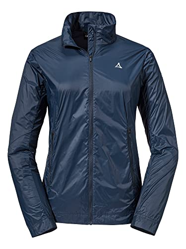 Schöffel Damen Jacket Bygstad L, winddichte Wanderjacke, Windbreaker mit kühlenden Graphene Fasern, dress blues, 36 von Schöffel