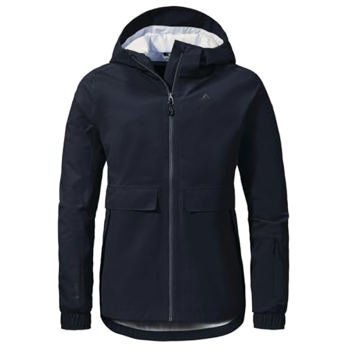 Schöffel Damen Jacket Lausanne L Regen, Navy Blazer, 42 EU von Schöffel