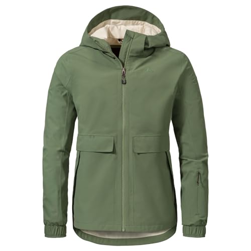 Schöffel Damen Jacket Lausanne L Regen, Laurel Wreath, 36 EU von Schöffel