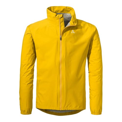Schöffel Herren Jacket Style Lurbek MNS, wasserdichte Regenjacke mit radspezifischer Passform, Fahrradjacke mit Rückentasche, atmungsaktiv, molten gold, 54 Schöffel Herren Jacket Style Lurbek MNS, wasserdichte Regenjacke mit radspezifischer Passform, Fahrradjacke mit Rückentasche, atmungsaktiv, molten gold, 54 von Schöffel