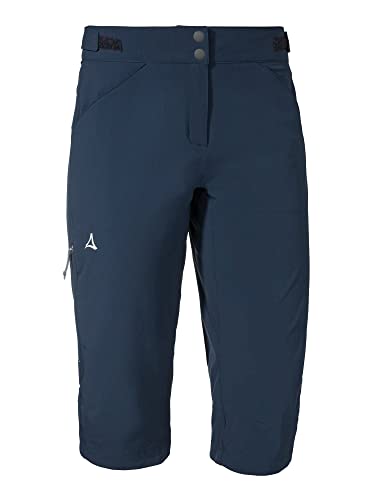 Schöffel Damen Pants Moldavia L, wasserabweisende Radhose, Fahrradhose mit verstellbarem Bund und vorgeformten Knien, dress blues, 36 Schöffel Damen Pants Moldavia L, wasserabweisende Radhose, Fahrradhose mit verstellbarem Bund und vorgeformten Knien, dress blues, 36 von Schöffel