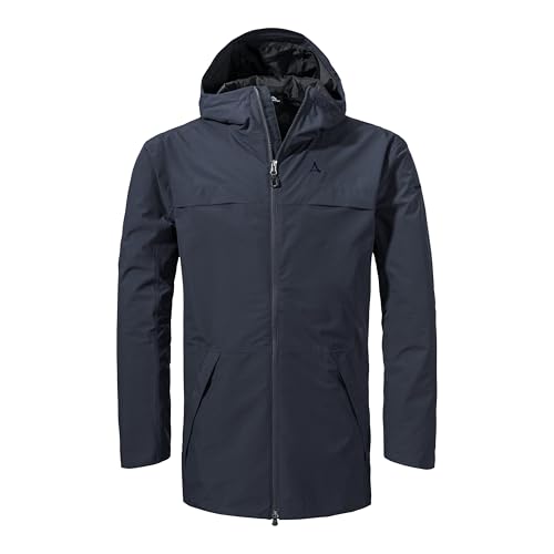 Schöffel Herren Parka Style Bohorok MNS, wasserdichter Regenparka aus recyceltem Material, atmungsaktive Allwetterjacke mit Oversize-Passform, navy blazer, 54 Schöffel Herren Parka Style Bohorok MNS, wasserdichter Regenparka aus recyceltem Material, atmungsaktive Allwetterjacke mit Oversize-Passform, navy blazer, 54 von Schöffel