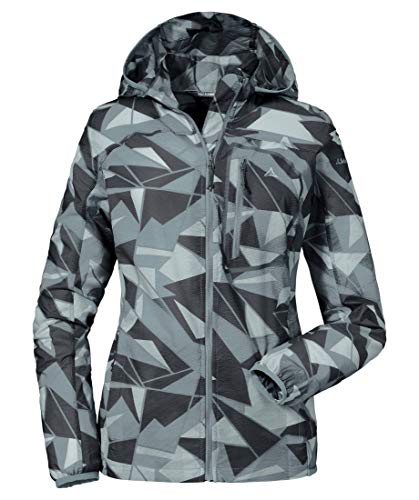 Schöffel Damen Windbreaker Jacke AOP L, Monument, 34 von Schöffel