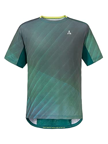 Schöffel Herren Shirt Valbella M, atmungsaktives Fahrradtrikot, schnell trocknendes Funktionsshirt mit 4-Wege-Stretch, psychotropical, 46 Schöffel Herren Shirt Valbella M, atmungsaktives Fahrradtrikot, schnell trocknendes Funktionsshirt mit 4-Wege-Stretch, psychotropical, 46 von Schöffel