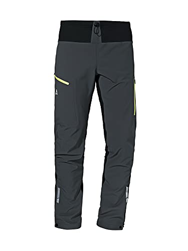 Schöffel Herren Softshell Pants Rinnen M, wind- und wasserabweisende Winter Wanderhose mit Body Mapping Technologie, atmungsaktive Multi-Sporthose für Outdoor und Bergsport, asphalt, 48 von Schöffel