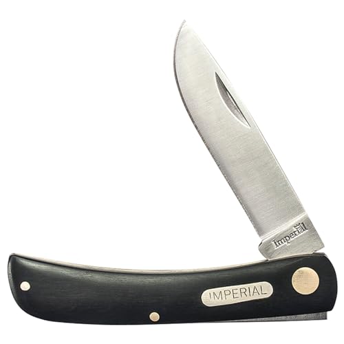 Schrade IMP22 Unisex – Erwachsene, schwarz, Imperial, Taschenmesser, Sodbuster, Klinge: 7 cm, Klappmesser, Einheitsgröße Schrade IMP22 Unisex – Erwachsene, schwarz, Imperial, Taschenmesser, Sodbuster, Klinge: 7 cm, Klappmesser, Einheitsgröße von Imperial
