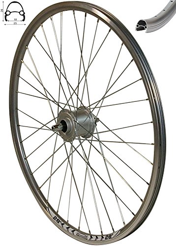 Redondo 28 Zoll Vorderrad Hohlkammer Felge Silber mit Nexus Nabendynamo Redondo 28 Zoll Vorderrad Hohlkammer Felge Silber mit Nexus Nabendynamo von Schürmann