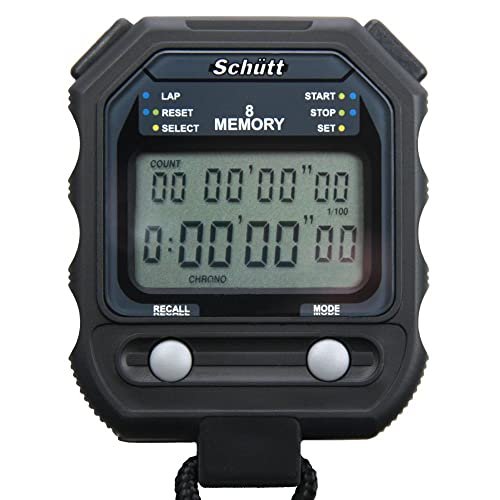 Schütt Stoppuhr PC-71 | Zweizeiliges Display | 8 Memory | Timer & Pacer | Druckpunktmechanik | Stoß- und Wasserfest | Sport | Profi & Trainer Schütt Stoppuhr PC-71 | Zweizeiliges Display | 8 Memory | Timer & Pacer | Druckpunktmechanik | Stoß- und Wasserfest | Sport | Profi & Trainer von Schütt Stoppuhren