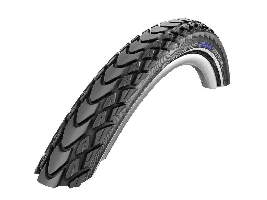 Schwalbe Fahrradreifen Reifen Schwalbe Faltreifen Marath.Mondial HS428 26x2.00" (50-559) E-25, mit Reflexstreifen von Schwalbe