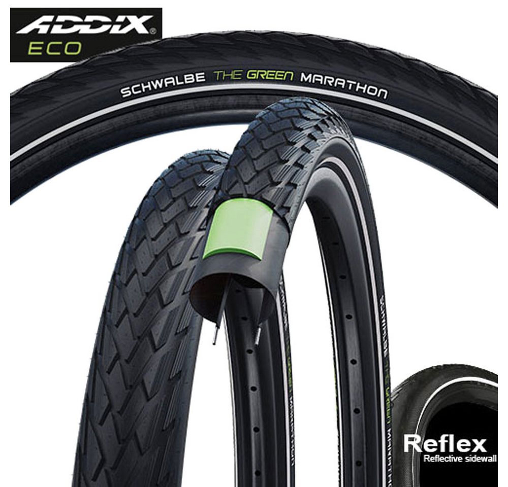 Schwalbe Fahrradreifen Schwalbe 35-349 Marathon Performance GreenGuard E-25 16x1,35Zoll 35-34 von Schwalbe