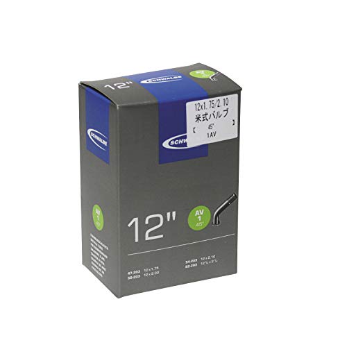 Schwalbe Fahrradschlauch AV 1, 12 1/2x1.75-2 1/4" 47/62-203 AV45/45 °WV , Schwarz (Black) Schwalbe Fahrradschlauch AV 1, 12 1/2x1.75-2 1/4" 47/62-203 AV45/45 °WV , Schwarz (Black) von Schwalbe