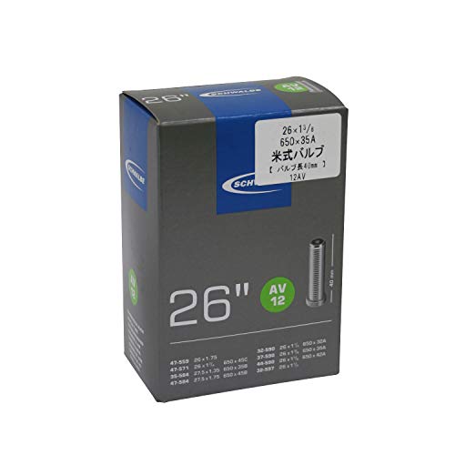 Schwalbe Fahrradschlauch AV12 32/47-559/597 EK AGV 40 mm, Schwarz, 26 x 1 1/8-1.75" AV40 mm Schwalbe Fahrradschlauch AV12 32/47-559/597 EK AGV 40 mm, Schwarz, 26 x 1 1/8-1.75" AV40 mm von Schwalbe