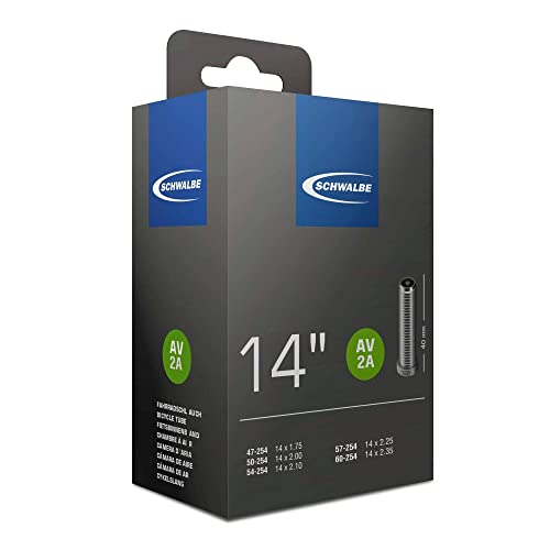 Schwalbe 3 – Schlauch für Fahrrad, 40,64 cm (16 Zoll), Verpackung kann variieren, Unisex – Erwachsene, 012560, Schwarz , 14 " von Schwalbe