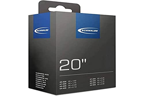 Schwalbe Luftschlauch - Fahrrad DV7, schwarz, 20 Zoll, 10415611, 20 x 1.50-2.40" 40/62-406 DV40 mm Schwalbe Luftschlauch - Fahrrad DV7, schwarz, 20 Zoll, 10415611, 20 x 1.50-2.40" 40/62-406 DV40 mm von Schwalbe