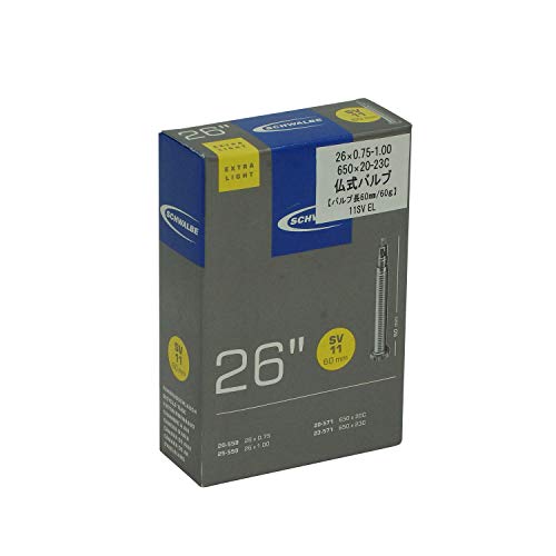 Schwalbe Fahrradschlauch SV11 Extra Light 20/25-559/571 EK 60 mm, 10422363 Schwalbe Fahrradschlauch SV11 Extra Light 20/25-559/571 EK 60 mm, 10422363 von Schwalbe