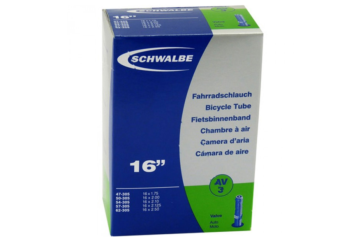 Schwalbe Schlauch AV 3 16 Zoll von Schwalbe