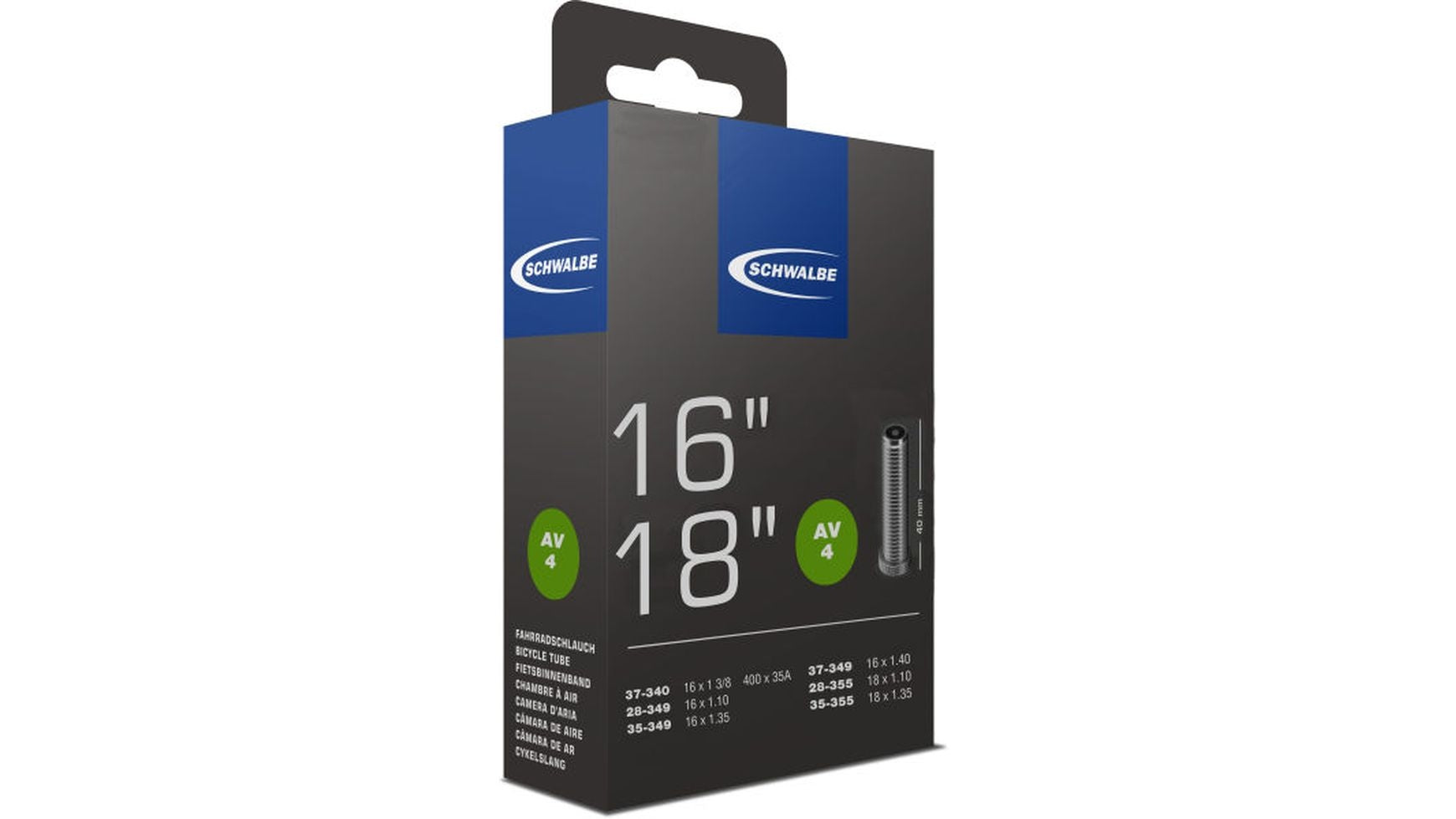 Schwalbe Schlauch AV4 16x1 3/8 Schwalbe Schlauch AV4 16x1 3/8 von Schwalbe