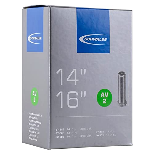 Schwalbe Unisex AV2 Fahrradschlauch, 14x1 3/8-1.75 32/47-288/305 AV 40mm, 14 Schwalbe Unisex AV2 Fahrradschlauch, 14x1 3/8-1.75 32/47-288/305 AV 40mm, 14 von Schwalbe