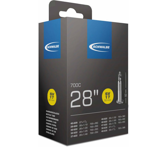 Schwalbe Schlauch SV 17 50 mm für 28" (28/47-622/635) von Schwalbe