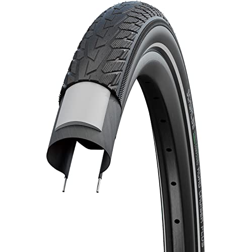 Schwalbe Unisex – Erwachsene Fahrradreife, Schwarz, Road Cruiser Plus PunctureGuard, TwinSkin 47-622-TwinSkin von Schwalbe