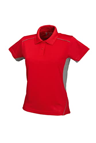 Schwarzwolf outdoor Damen Palisade Funktions-Poloshirt, Rot, XL von Schwarzwolf outdoor