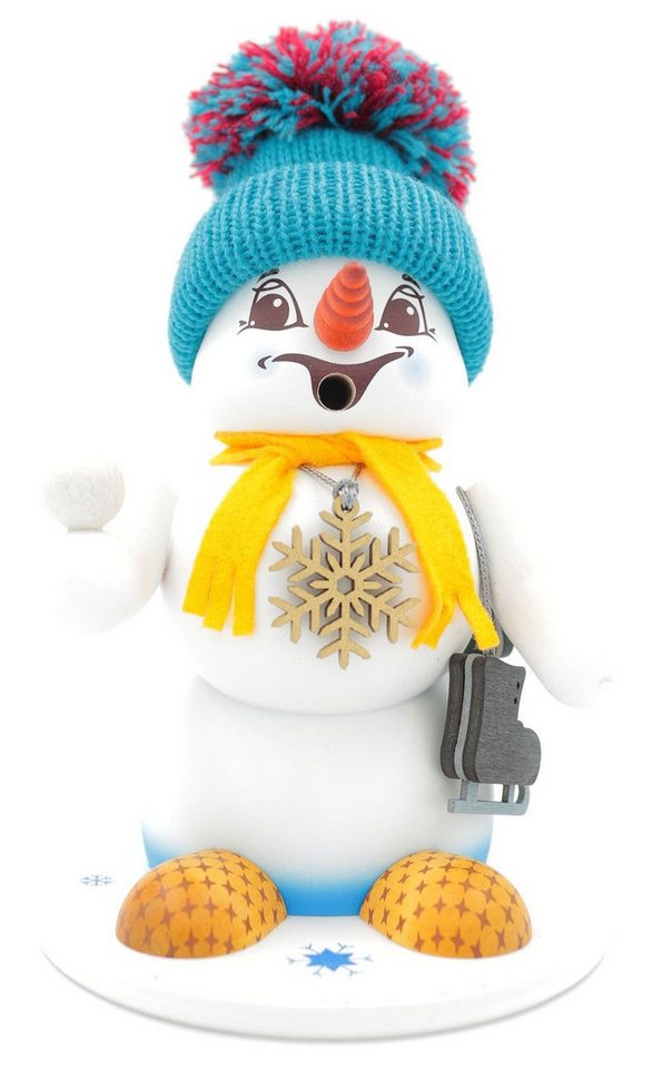 Schweda Räuchermännchen - Schneemann Weiß ca.19cm - Schlittschuh Schweda Räuchermännchen - Schneemann Weiß ca.19cm - Schlittschuh von Schweda