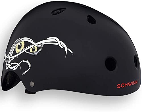 Schwinn Jungen und Mädchen BMX-Fahrradhelm, Kinder ab 8 Jahren, toller Roller-, Skateboard- oder Fahrradhelm, empfohlene Größe 54 bis 58 cm, Schwarz/Mumie Schwinn Jungen und Mädchen BMX-Fahrradhelm, Kinder ab 8 Jahren, toller Roller-, Skateboard- oder Fahrradhelm, empfohlene Größe 54 bis 58 cm, Schwarz/Mumie von Schwinn