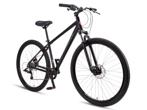 Schwinn Fleet Mountainbike für Erwachsene, 27,5"Reifen, 17" Alurahmen, Vorderradfederung, 9-Gang, Scheibenbremsen, mattes schwarz Schwinn Fleet Mountainbike für Erwachsene, 27,5"Reifen, 17" Alurahmen, Vorderradfederung, 9-Gang, Scheibenbremsen, mattes schwarz von Schwinn