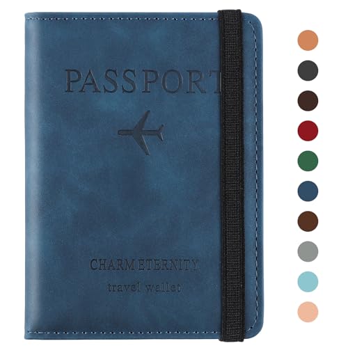 Sciphylia Reisepasshülle Reisepass Hülle Impfpass Hülle mit RFID Blocker PU-Leder Passport Cover für Damen Herren Schutzhülle Tasche Reisedokumente Organizer, Dunkelblau Sciphylia Reisepasshülle Reisepass Hülle Impfpass Hülle mit RFID Blocker PU-Leder Passport Cover für Damen Herren Schutzhülle Tasche Reisedokumente Organizer, Dunkelblau von Sciphylia