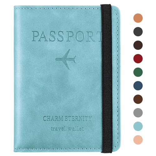 Sciphylia Reisepasshülle Reisepass Hülle Impfpass Hülle mit RFID Blocker PU-Leder Passport Cover für Damen Herren Schutzhülle Tasche Reisedokumente Organizer, Seeblau Sciphylia Reisepasshülle Reisepass Hülle Impfpass Hülle mit RFID Blocker PU-Leder Passport Cover für Damen Herren Schutzhülle Tasche Reisedokumente Organizer, Seeblau von Sciphylia