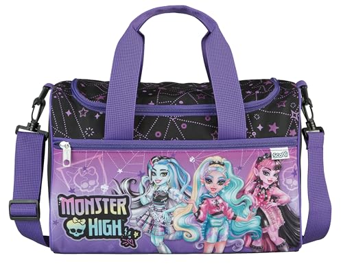 Scooli - Monster High Sporttasche für Kinder - 23 x 35 x 16 cm - geräumiges Hauptfach - Verstellbarer Schultergurt - Zubehör für die Schule - Umhängetasche Scooli - Monster High Sporttasche für Kinder - 23 x 35 x 16 cm - geräumiges Hauptfach - Verstellbarer Schultergurt - Zubehör für die Schule - Umhängetasche von Scooli