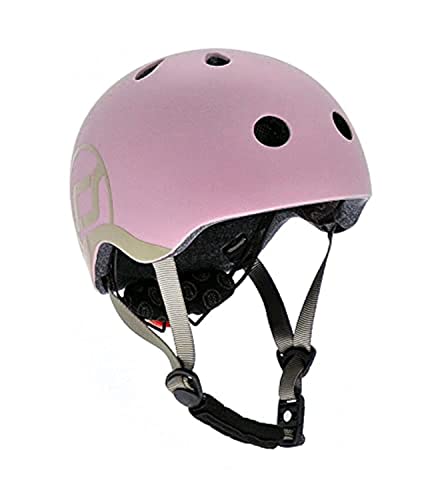 Scoot & Ride Kinder Fahrradhelm, Rose, 45 bis 51cm von Scoot & Ride