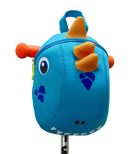 Kinder Micro Dino Scooter Tasche | Scooter Bag | Kinder Fahrraddtasche | Für Scooter und Bikes | Kinder Rucksack | Backpack Fuer Kinder | Lunchbag | Dinosaurier Scooter Rucksack von Scootaheadz