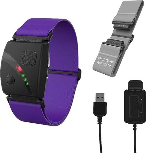 Scosche Rhythm 24 Fitness Armband: hyper genaues Tracking mit Dual Band ANT+ und BLE Bluetooth, Pulsmesser, wasserdicht & staubdicht, integrierter Speicher für Garmin, Peloton, Wahoo, Strava & mehr von Scosche