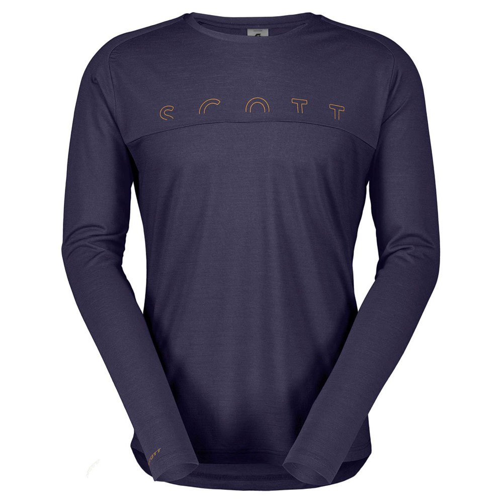 Scott Defined Merino Long Sleeve T-shirt Blau L Mann von Scott