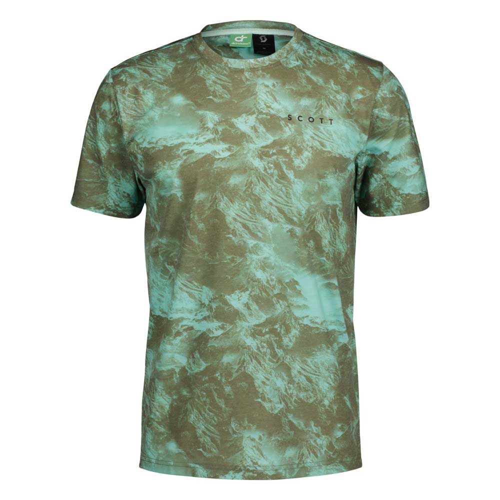 Scott Dri Tie Dye Short Sleeve T-shirt Grün M Mann von Scott